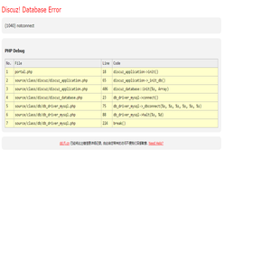 dd.fj.cn - Database Error